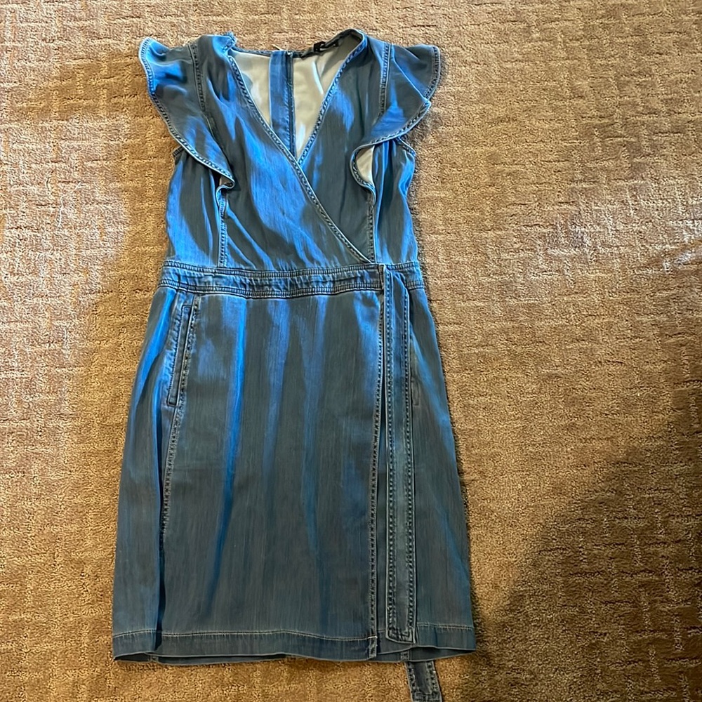 white house black market jean dress, size 10, great condition